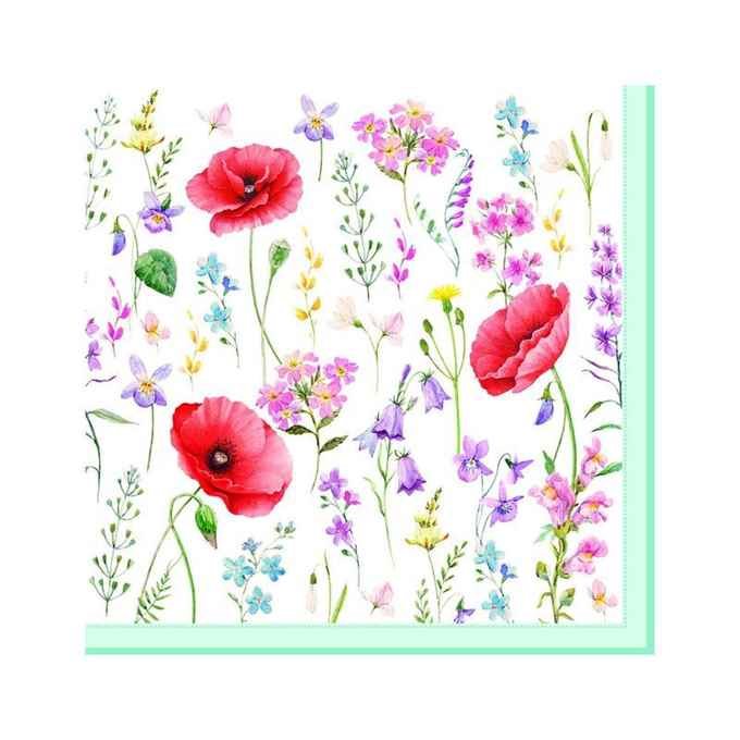 Pack of 20 paper napkins 3 ply