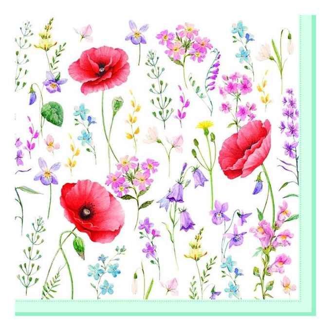 Pack of 20 paper napkins 3 ply
