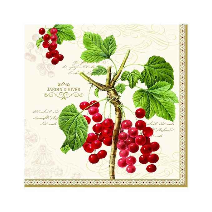 Pack of 20 paper napkins 3 ply
