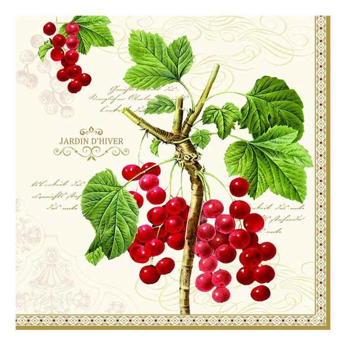 Pack of 20 paper napkins 3 ply