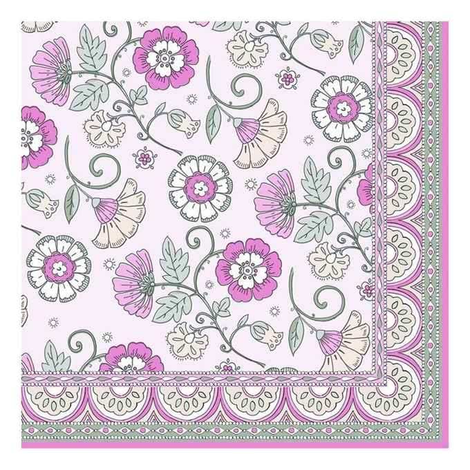 Pack of 20 paper napkins 3 ply
