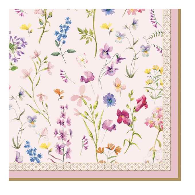 Pack of 20 paper napkins 3 ply