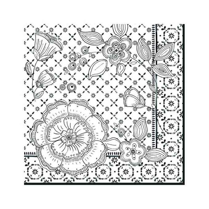 Pack of 20 paper napkins 3 ply