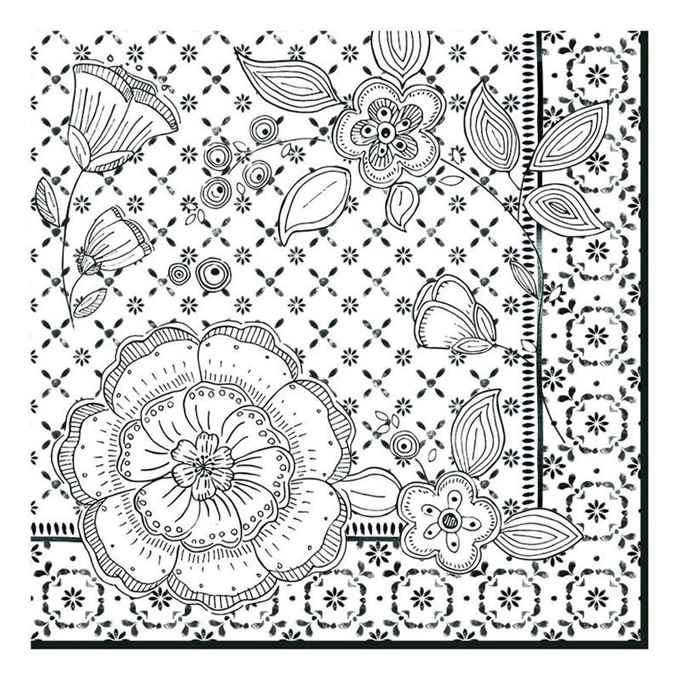 Pack of 20 paper napkins 3 ply