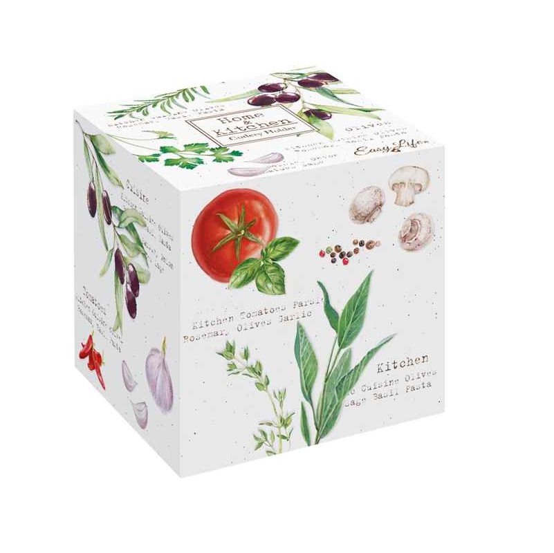 Porcelain cutlery holder in colour box