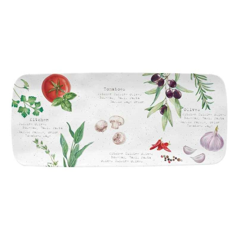 Porcelain serving platter in colour box