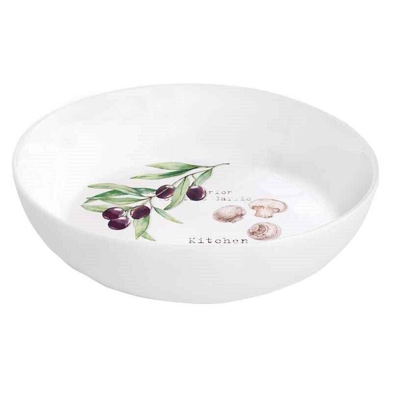 Porcelain soup plate