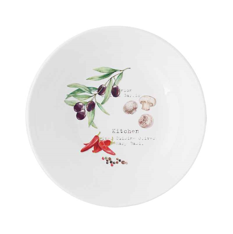 Porcelain soup plate