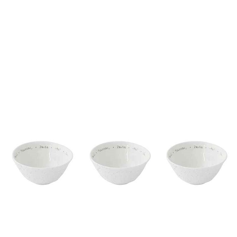 Set 3 porcelain bowls in colour box