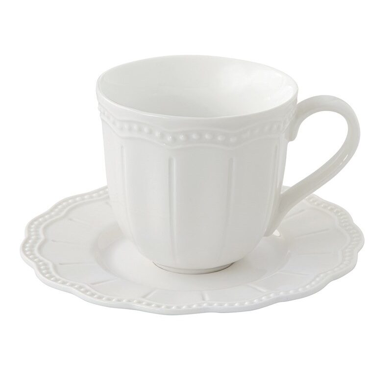 Porcelain coffee cup & saucer