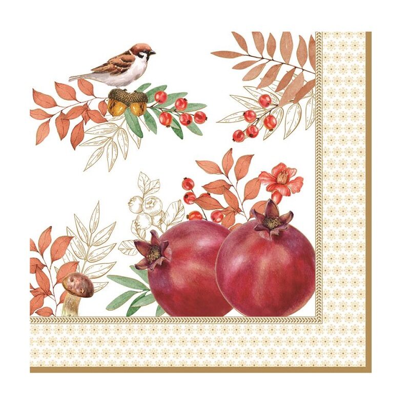 Pack of 20 paper napkins 3 ply