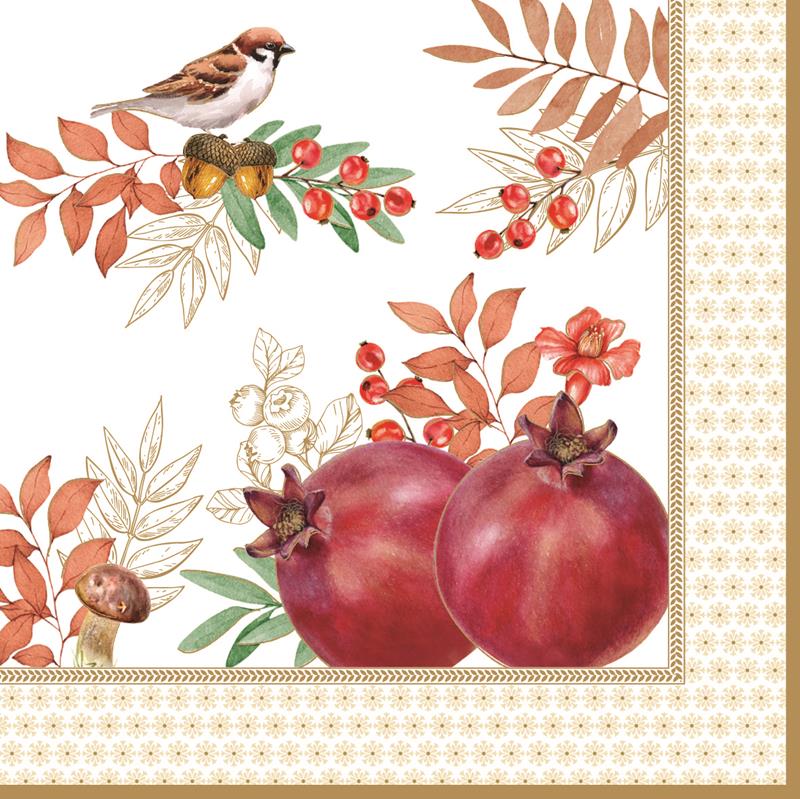 Pack of 20 paper napkins 3 ply