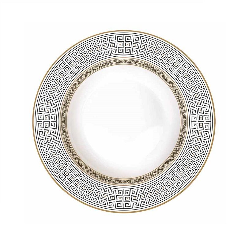 Porcelain soup plate