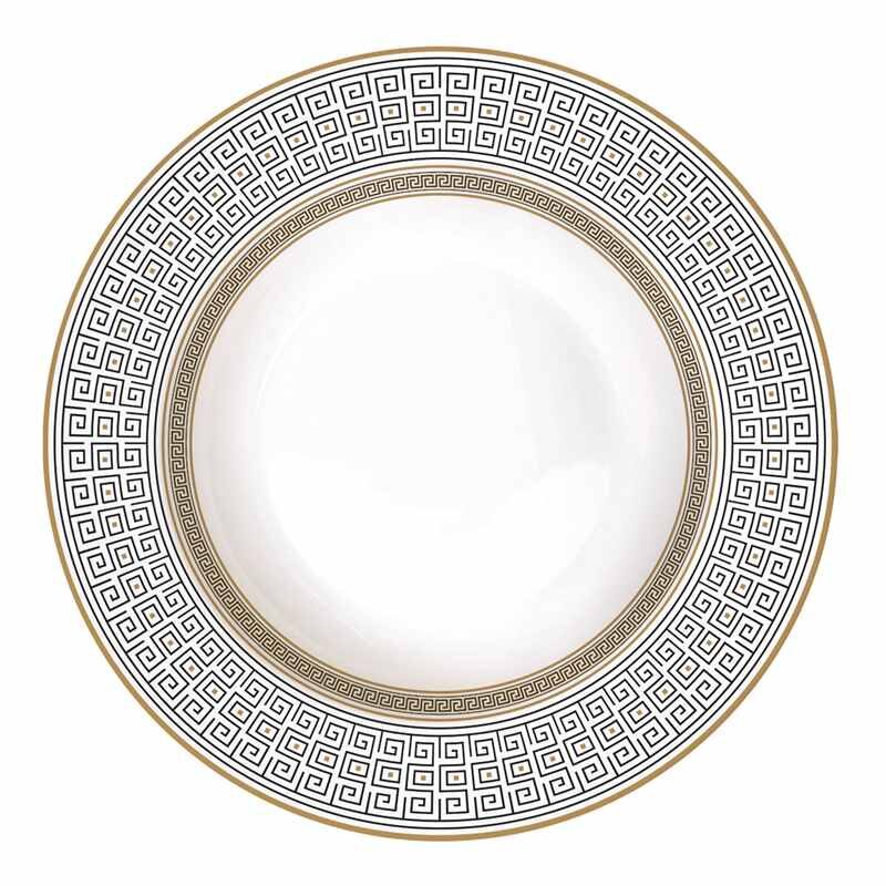 Porcelain soup plate