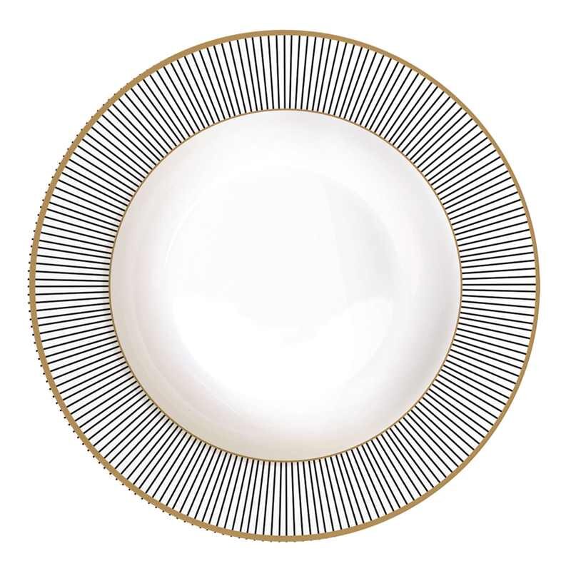 Porcelain soup plate