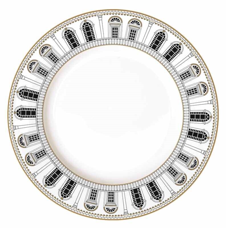 Porcelain dinner plate