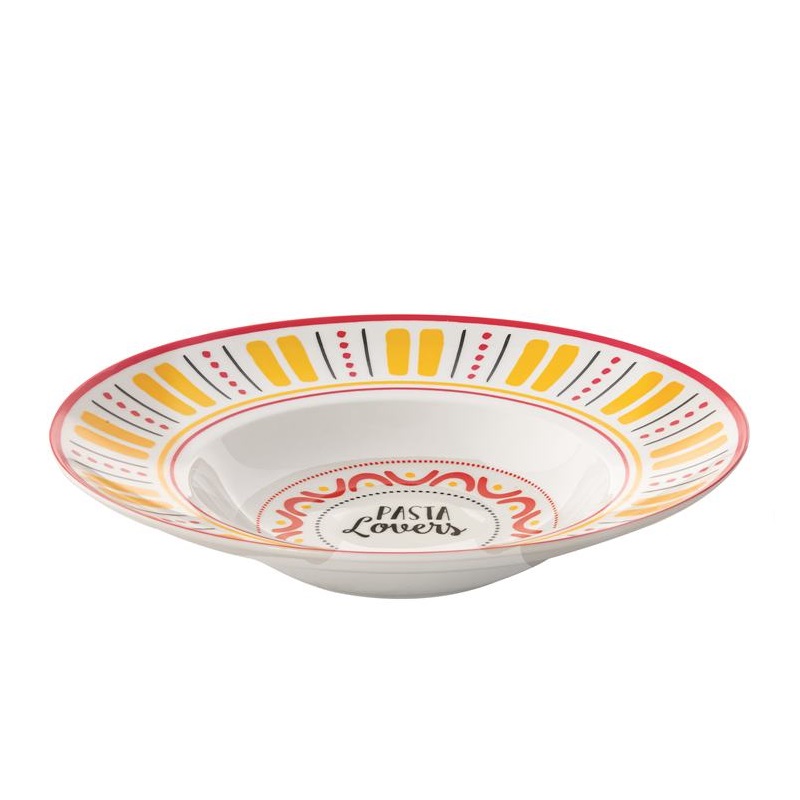 Large porcelain pasta bowl in colour box