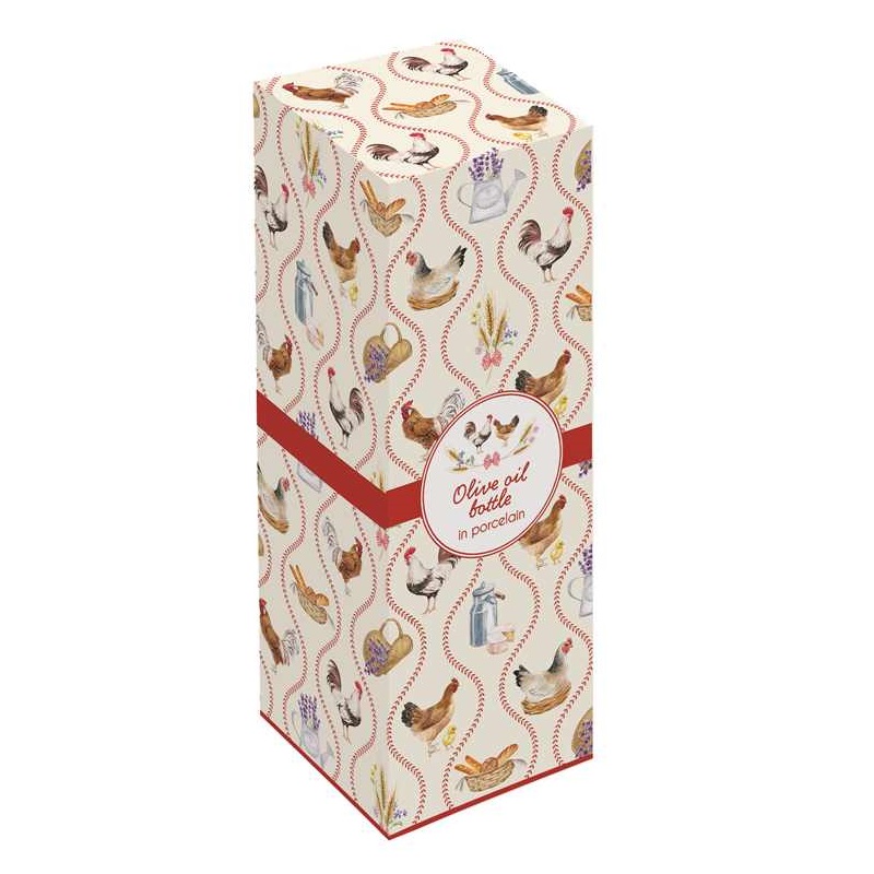 Porcelain Oil / Vinegar bottle in colour box