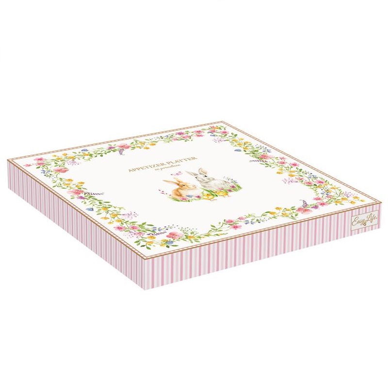 Porcelain appetizer platter in colour box