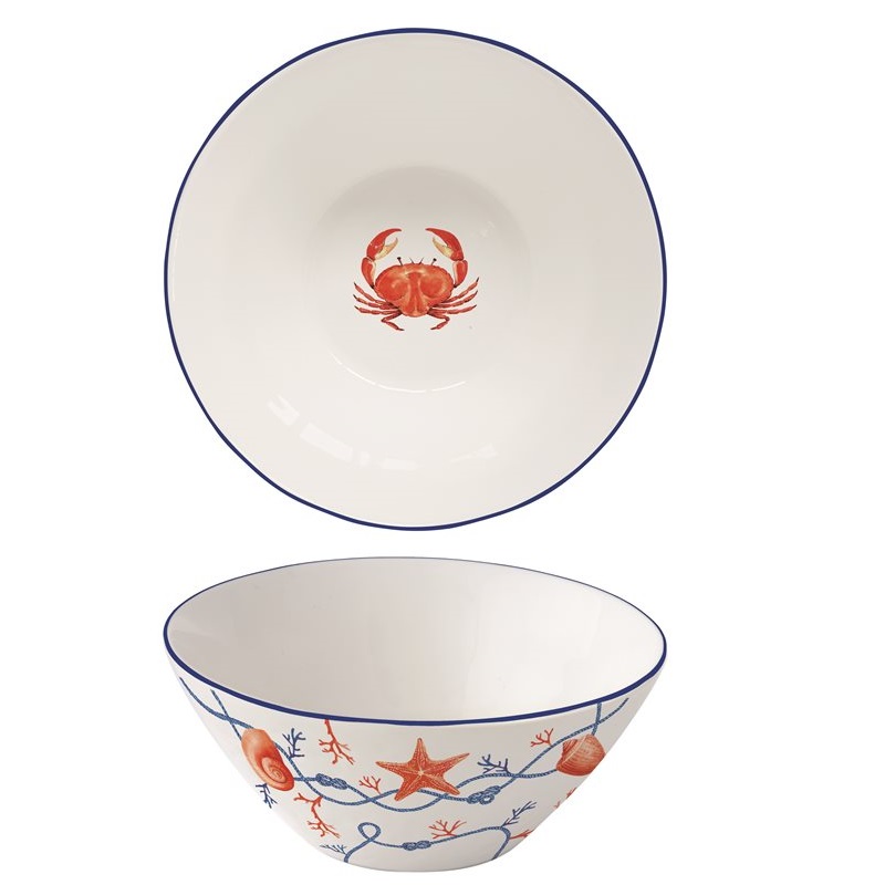 Porcelain bowl with embossed design
