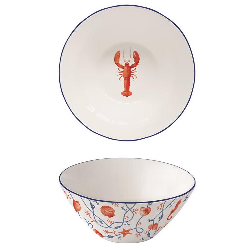 Porcelain bowl with embossed design