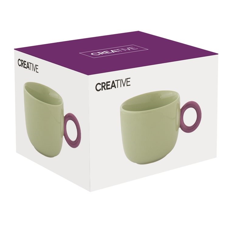 Porcelain breakfast cup in colour box