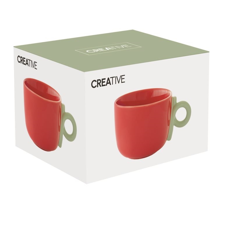 Porcelain breakfast cup in colour box