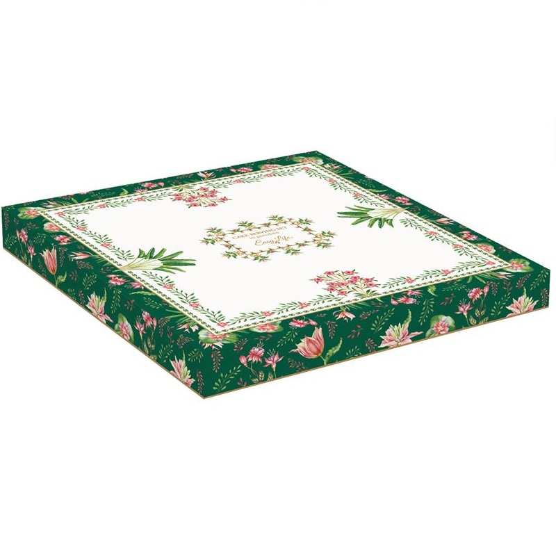 Porcelain cake serving set in colour box