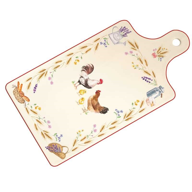 Porcelain cheese serving board in colour box