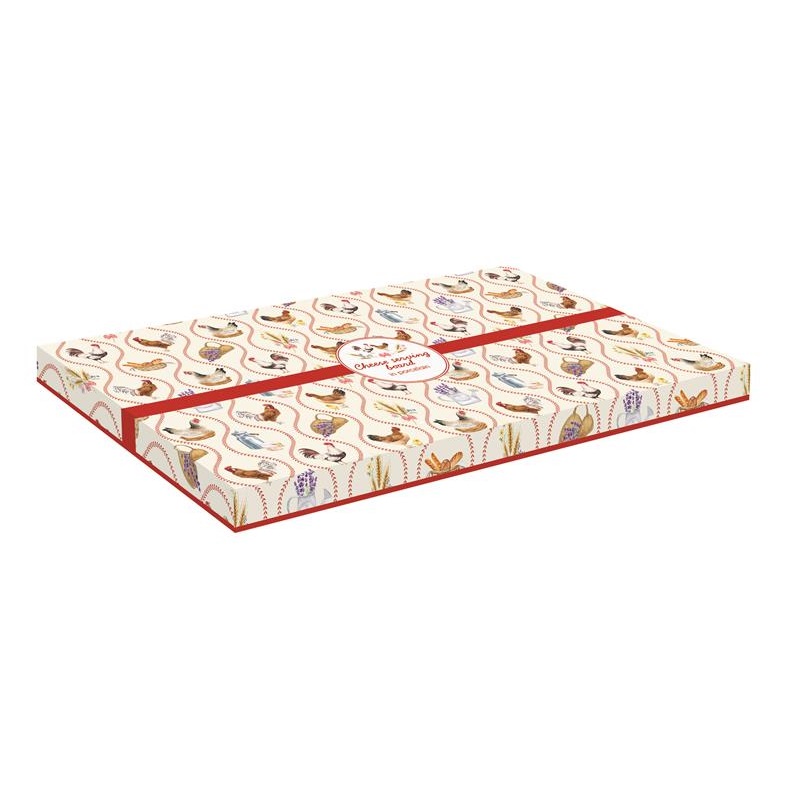Porcelain cheese serving board in colour box