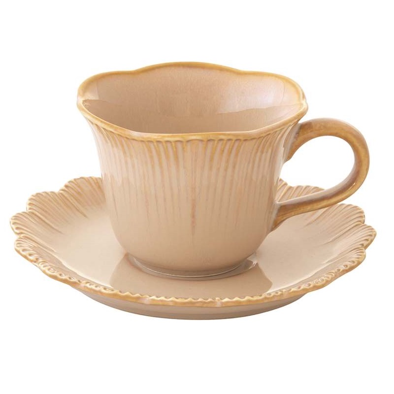 Porcelain coffee cup & saucer