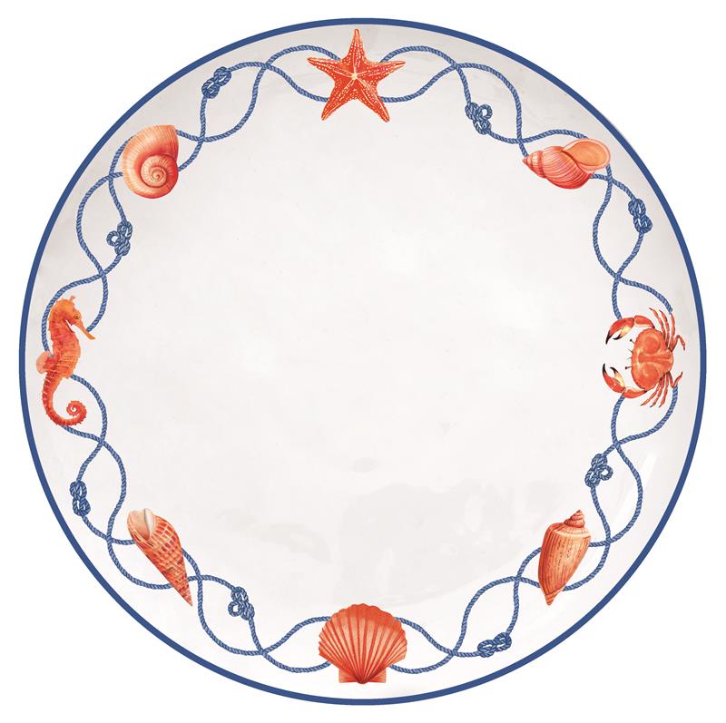 Porcelain dinner plate with embossed 
design