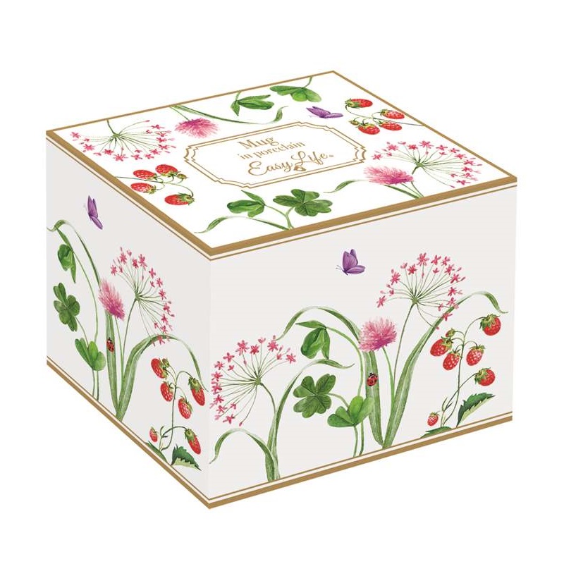 Porcelain mug in colour box       