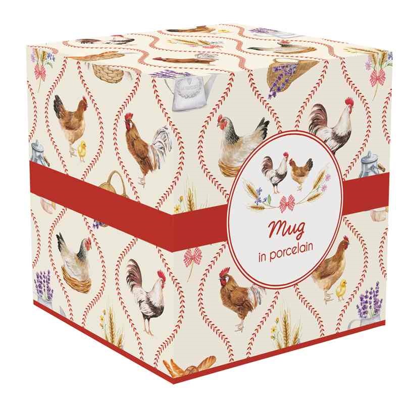 Porcelain mug in colour box