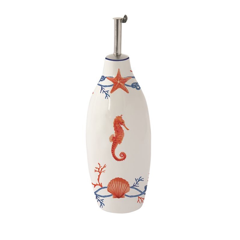 Porcelain oil / vinegar bottle with embossed 
desi