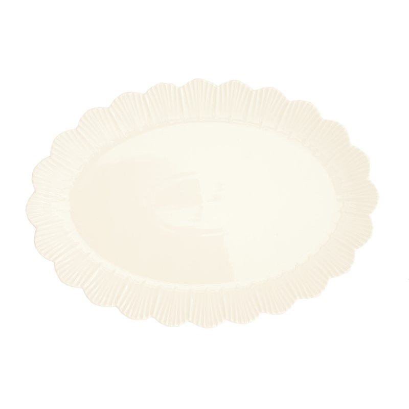 Porcelain oval serving platter