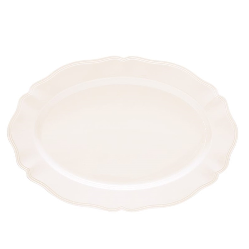 Porcelain oval serving platter