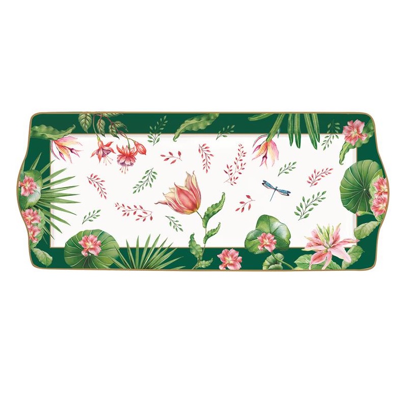 Porcelain serving platter in colour box