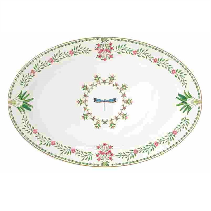 Porcelain serving platter in colour box