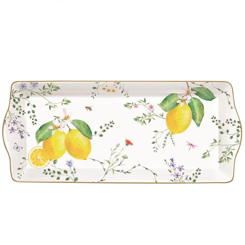 Porcelain serving platter in colour box