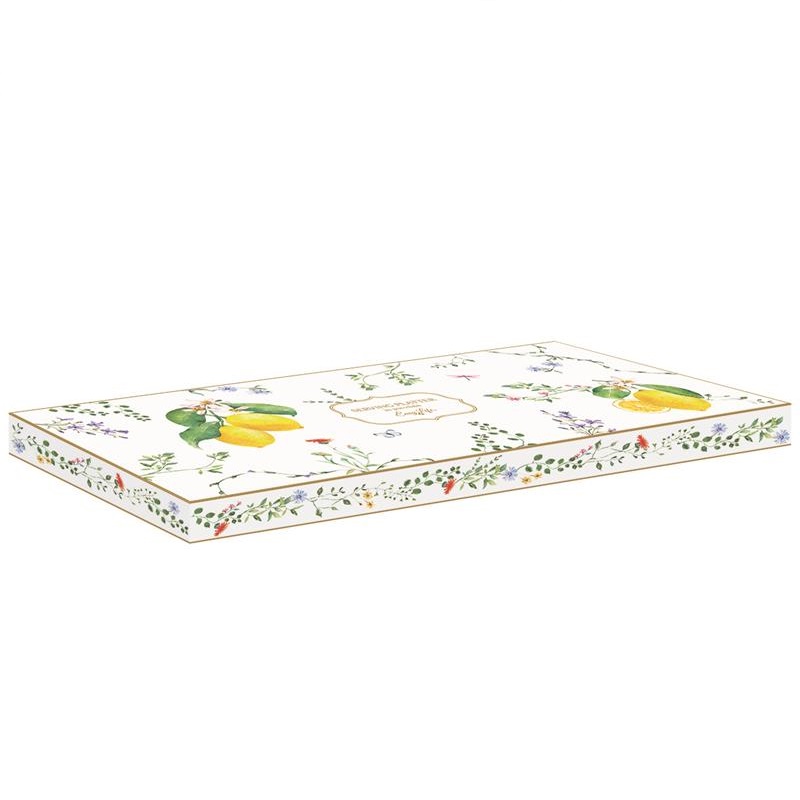 Porcelain serving platter in colour box