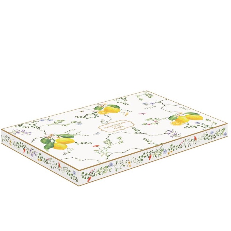 Porcelain serving platter in colour box