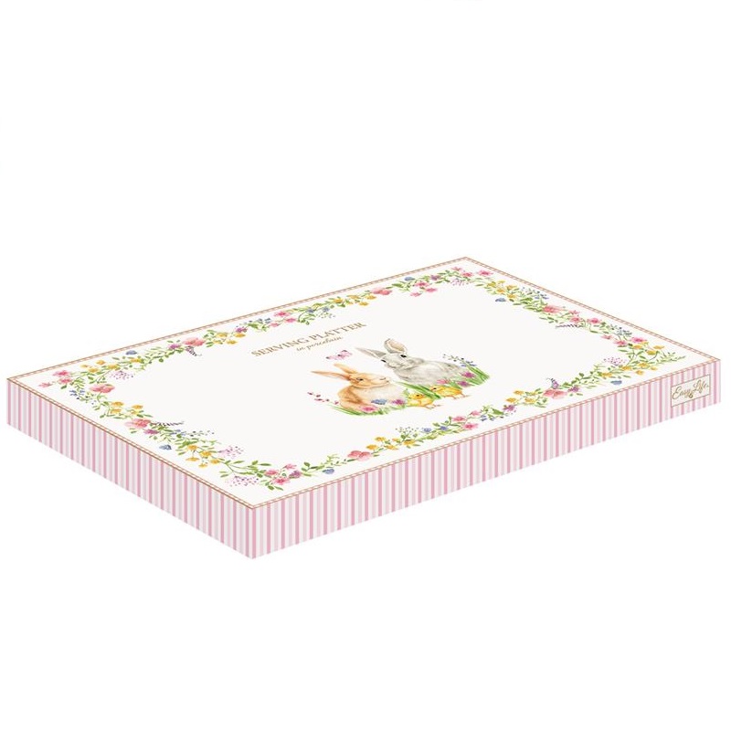Porcelain serving platter in colour box
