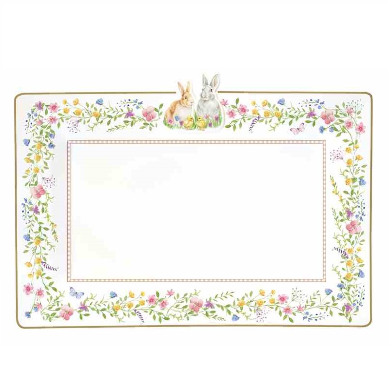 Porcelain serving platter in colour box