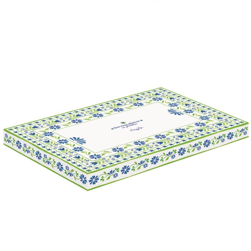 Porcelain serving platter in colour box
