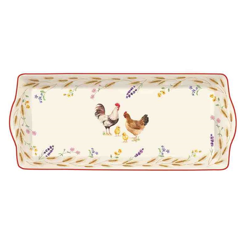 Porcelain serving platter in colour box