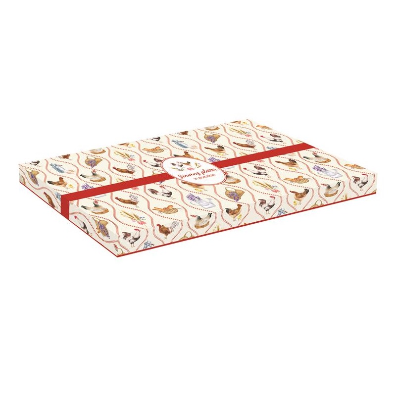 Porcelain serving platter in colour box