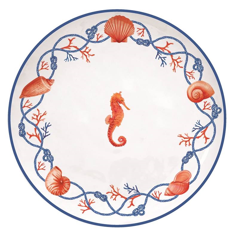 Porcelain side plate with embossed design