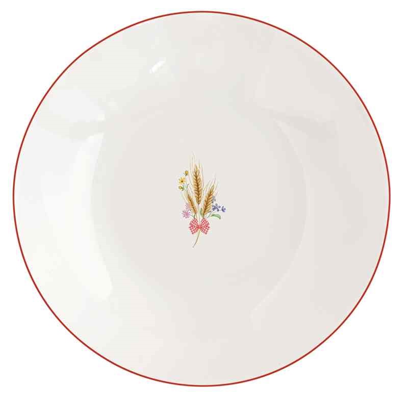 Porcelain soup plate