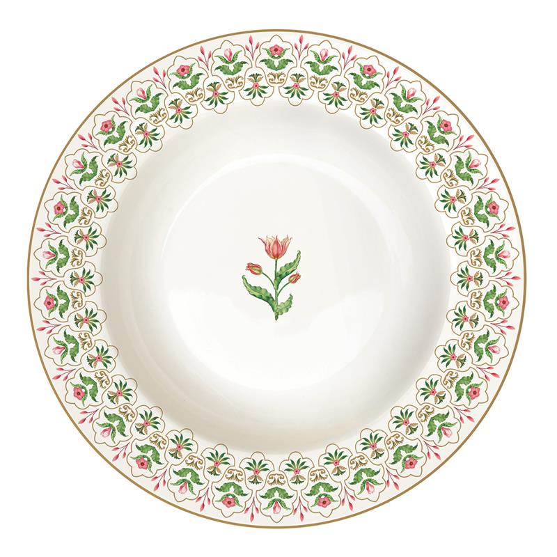 Porcelain soup plate